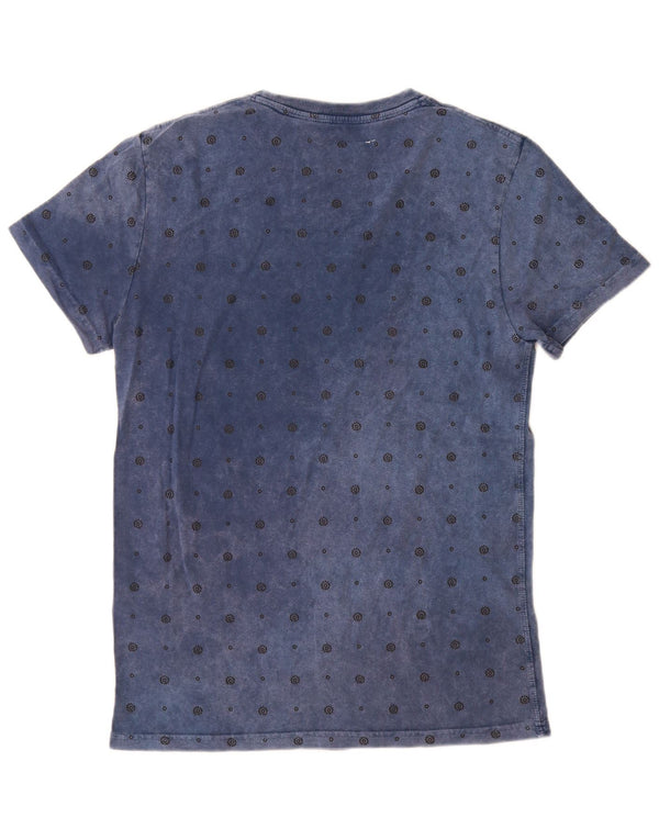 Superdry Hombre Camiseta Top Small De Algodón Con Manchas Azules
