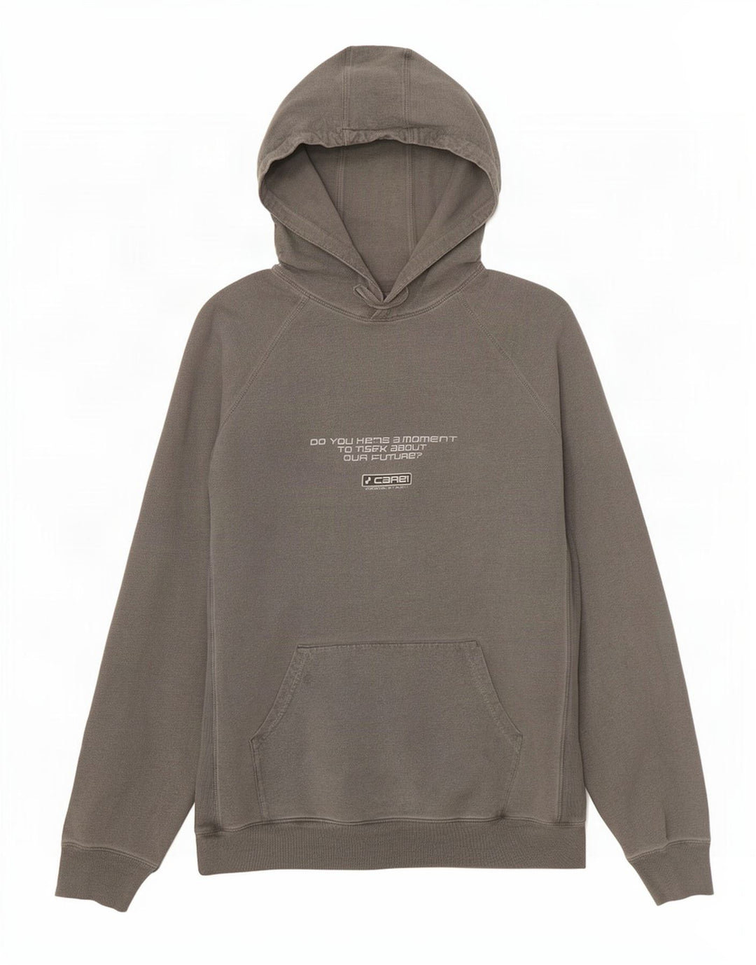 Vintage hombres gráfico sudadera con capucha jumper grande gris