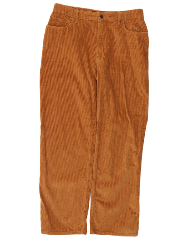 Hollister Pantalones de pana de cintura alta para mujer, talla 11, grande, W30 L29, color marrón