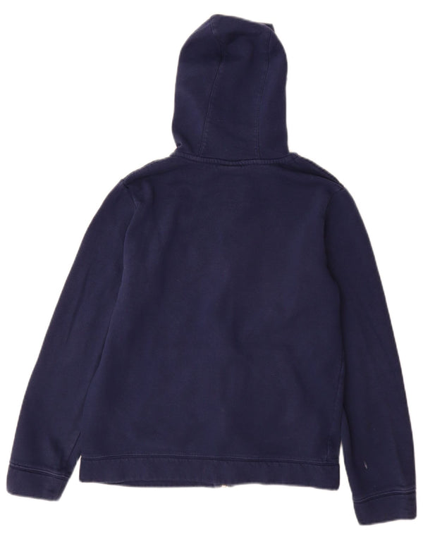 Nike Sudadera con capucha y cremallera para niños de 12 a 13 años, talla grande, algodón azul marino