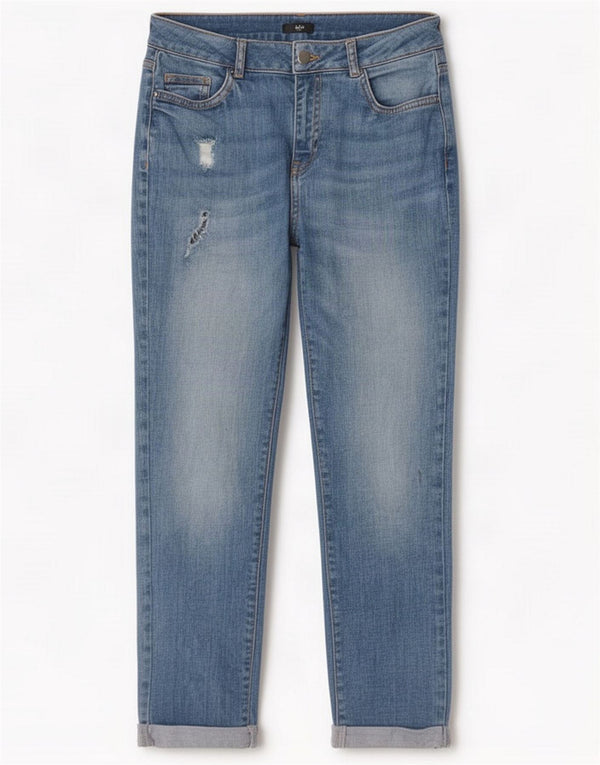 M&Co Vaqueros Petite Slim para Mujer UK 10 Small W28 L25 Azul