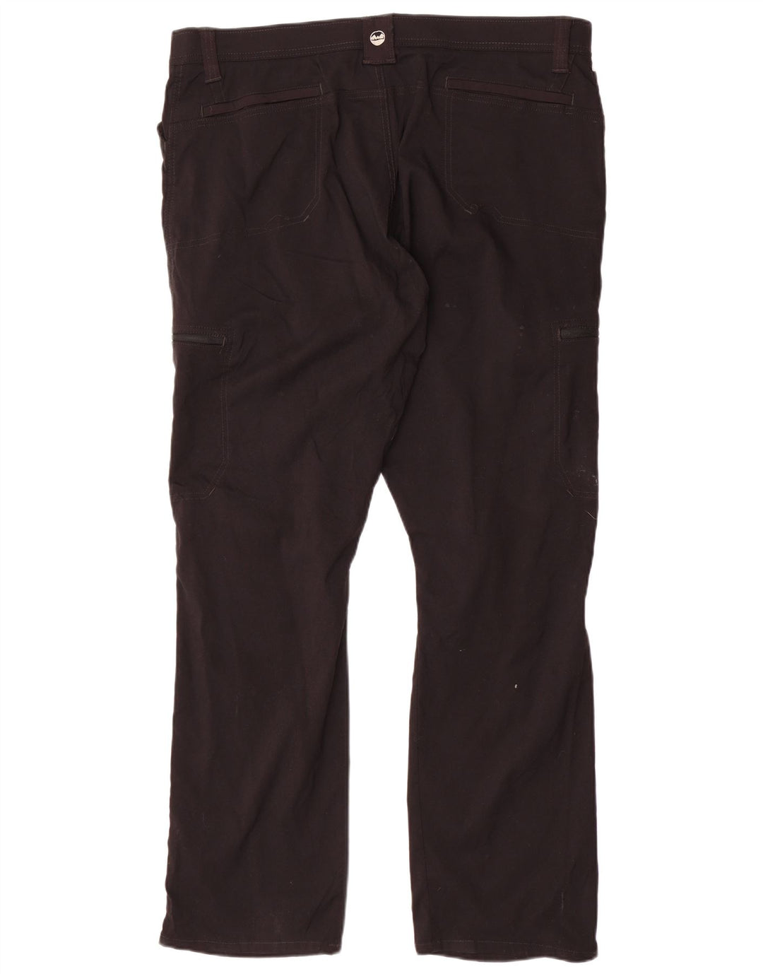WRANGLER Pantalón cargo recto para mujer W42 L30 Nylon negro