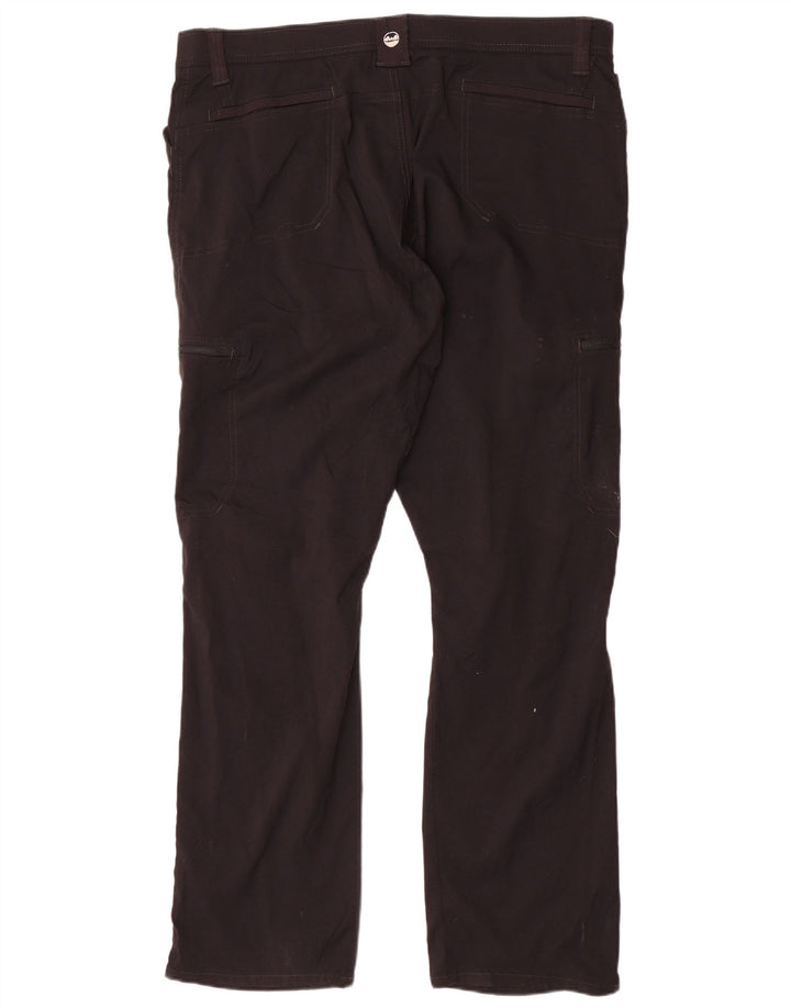 WRANGLER Pantalón cargo recto para mujer W42 L30 Nylon negro