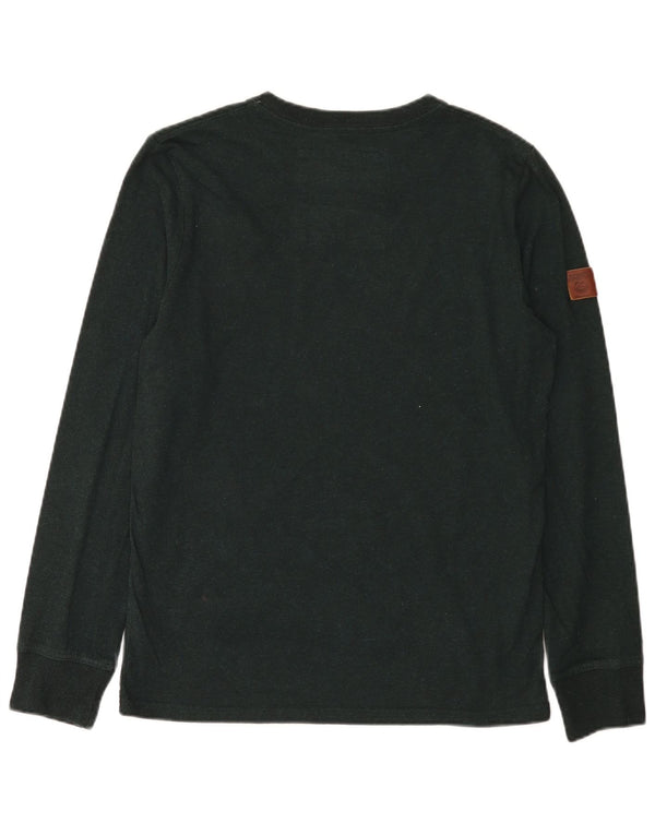 Superdry Hombre Graphic Top Manga Larga XL Algodón Verde