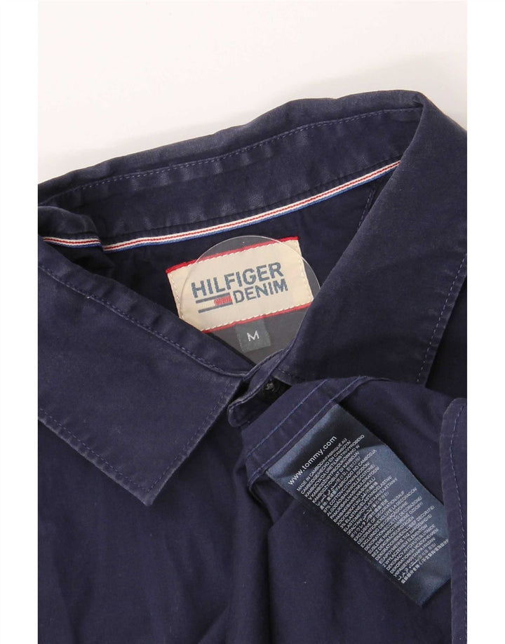 Camisa Tommy Hilfiger Hombre Manga Corta Algodón Azul Marino Mediano