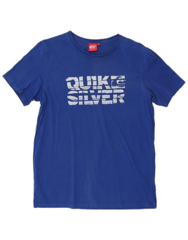 Quiksilver - Camiseta gráfica para hombre, talla grande, algodón azul