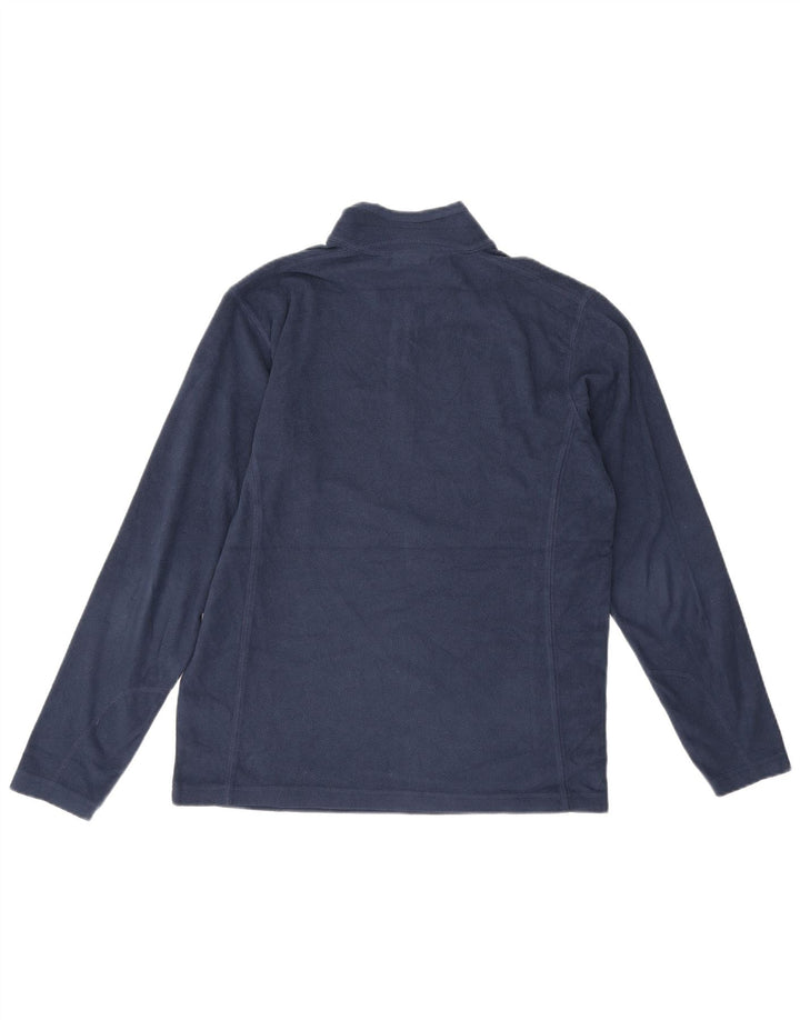 Columbia Jersey de forro polar con cuello y cremallera para hombre pequeño Poliéster azul marino