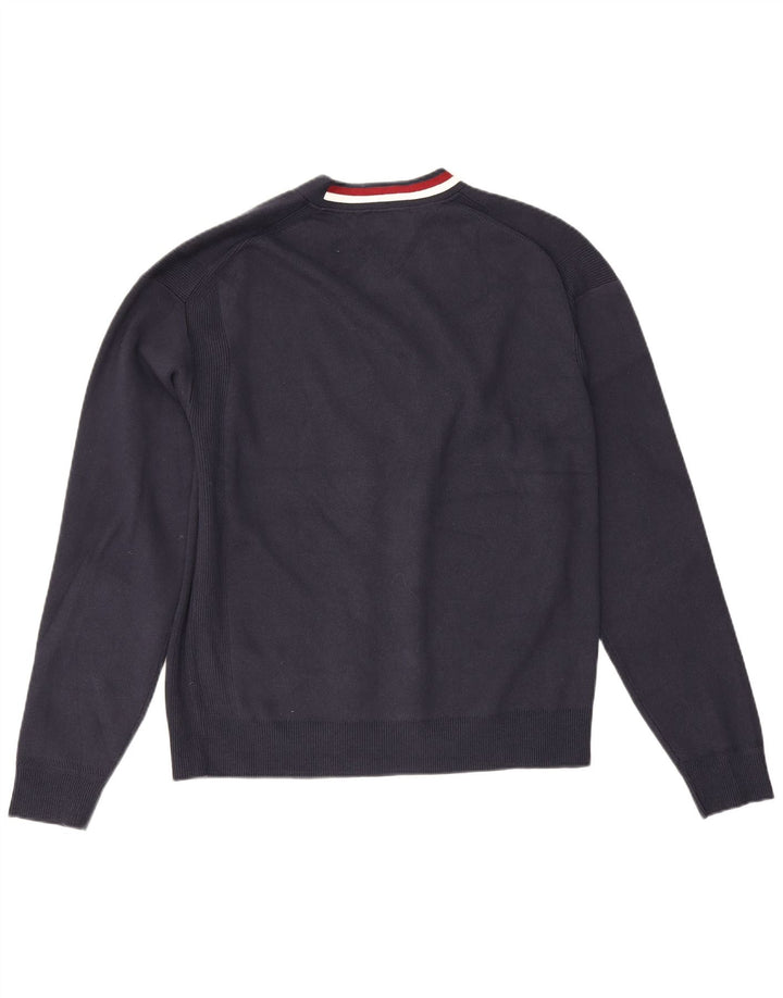 Tommy Hilfiger Suéter tipo cárdigan para hombre Algodón azul marino mediano