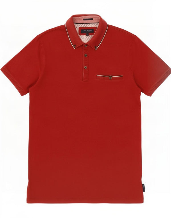 Polo para hombre de Ted Baker Talla 3 Mediano Rojo