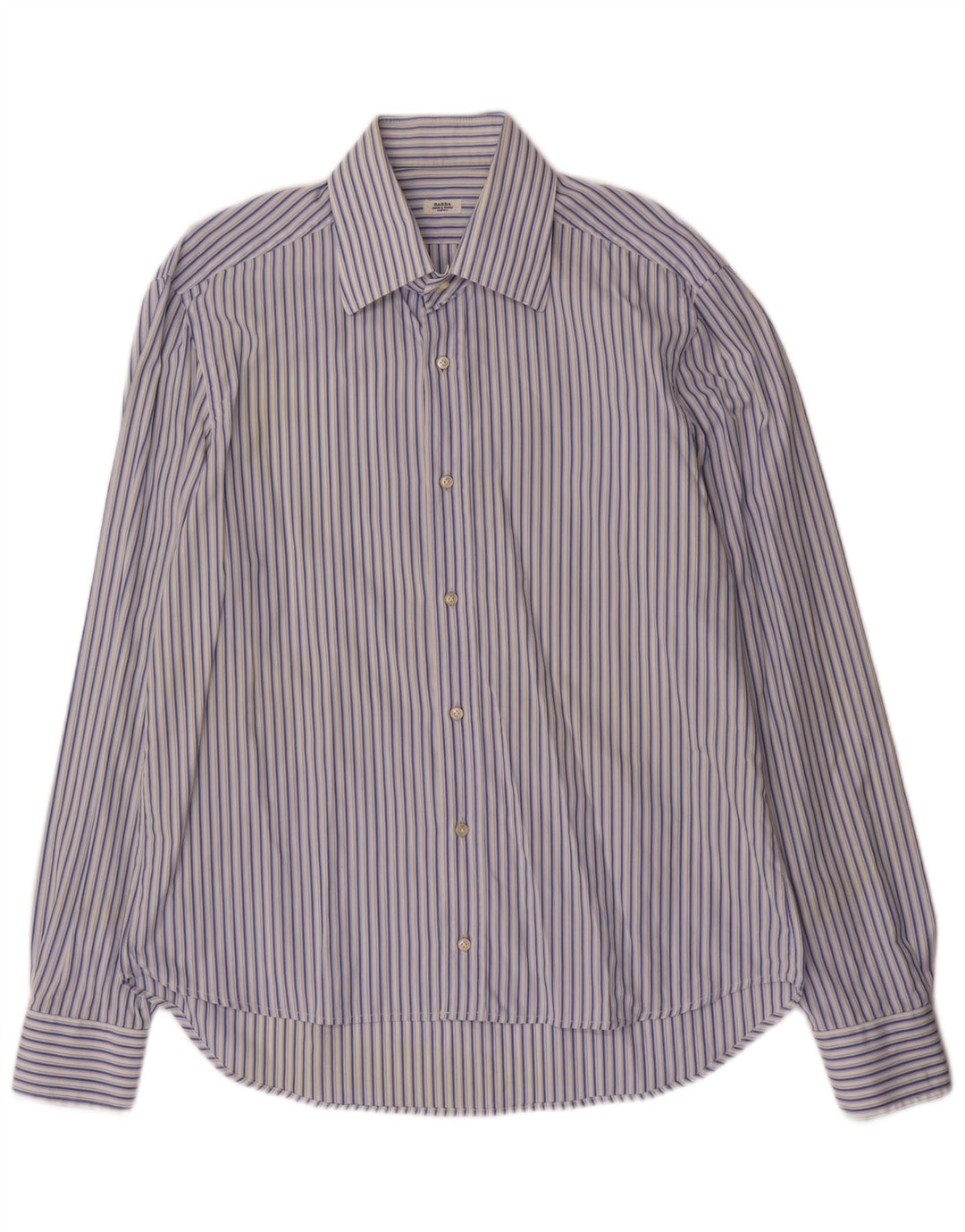 Camisa Barba Hombre Talla 17 XL Rayas Azules