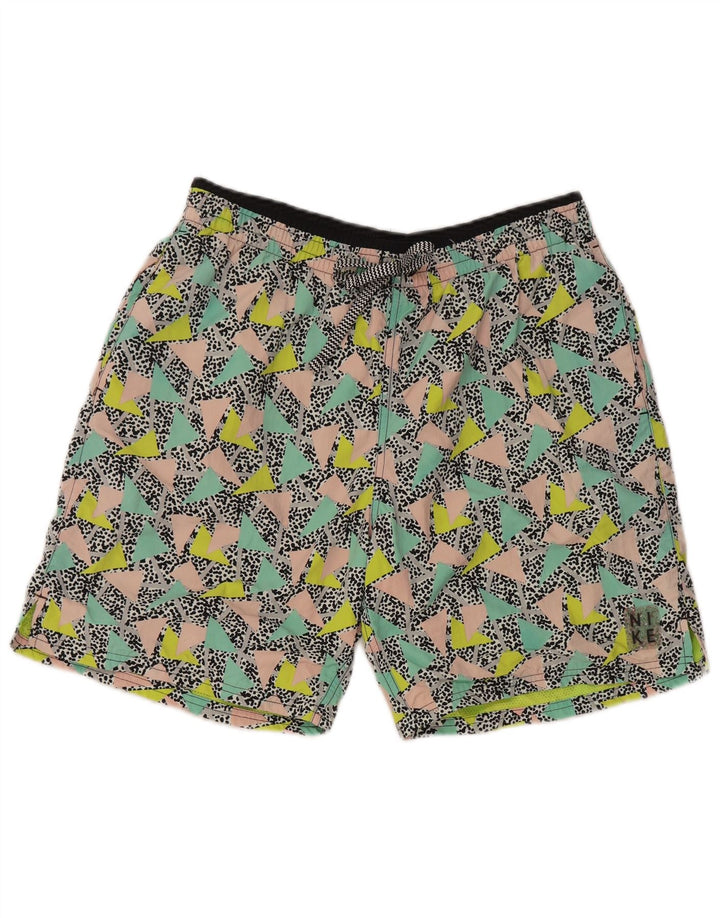 Pantalón corto deportivo Nike para hombre Poliéster geométrico multicolor mediano