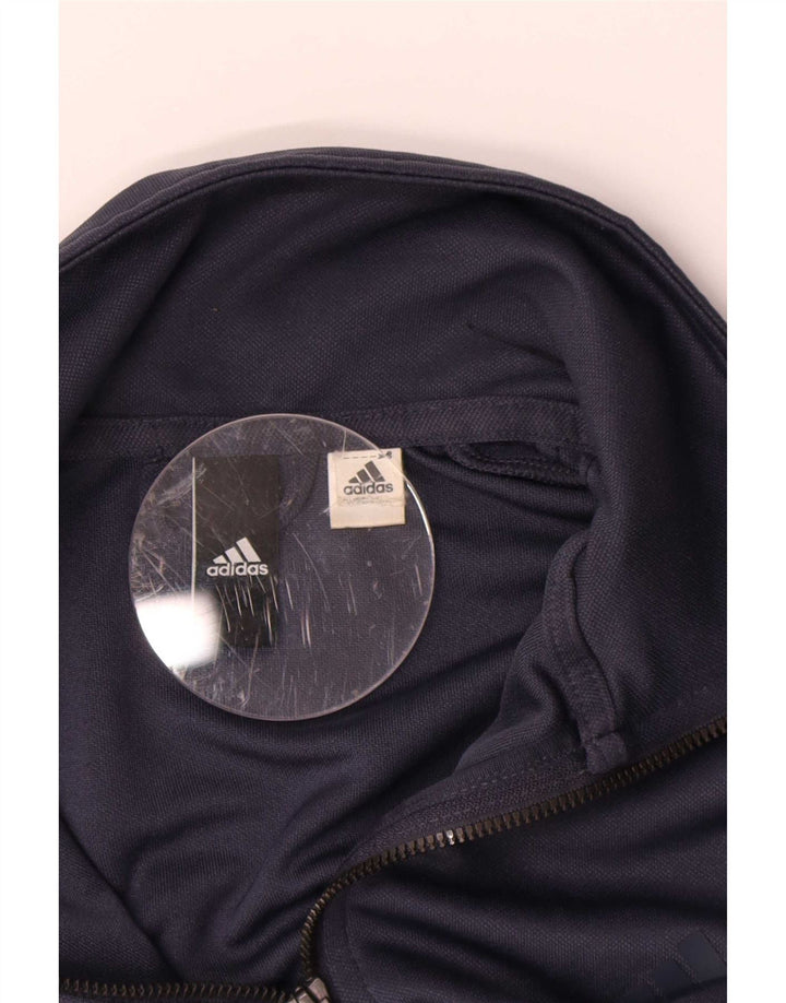 Adidas Mens Chándal Top Chaqueta Pequeña Azul Marino