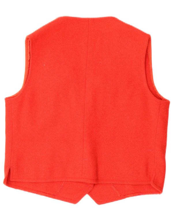 Vintage mujer chaleco Reino Unido 16 grande rojo