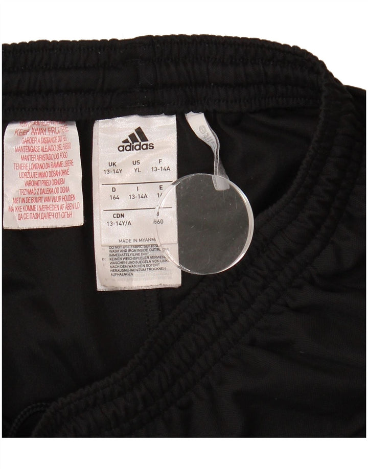 ADIDAS Boys Climalite Sport Shorts 13-14 Years  Black Polyester