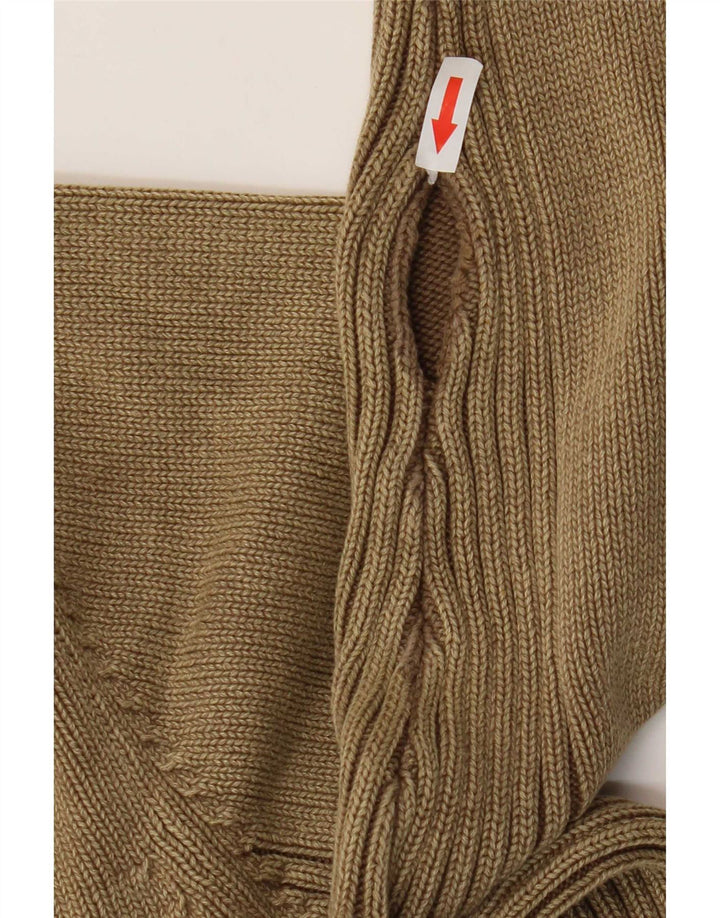 Camp David - Jersey para hombre con cremallera y cuello gráfico, talla 2XL, algodón marrón