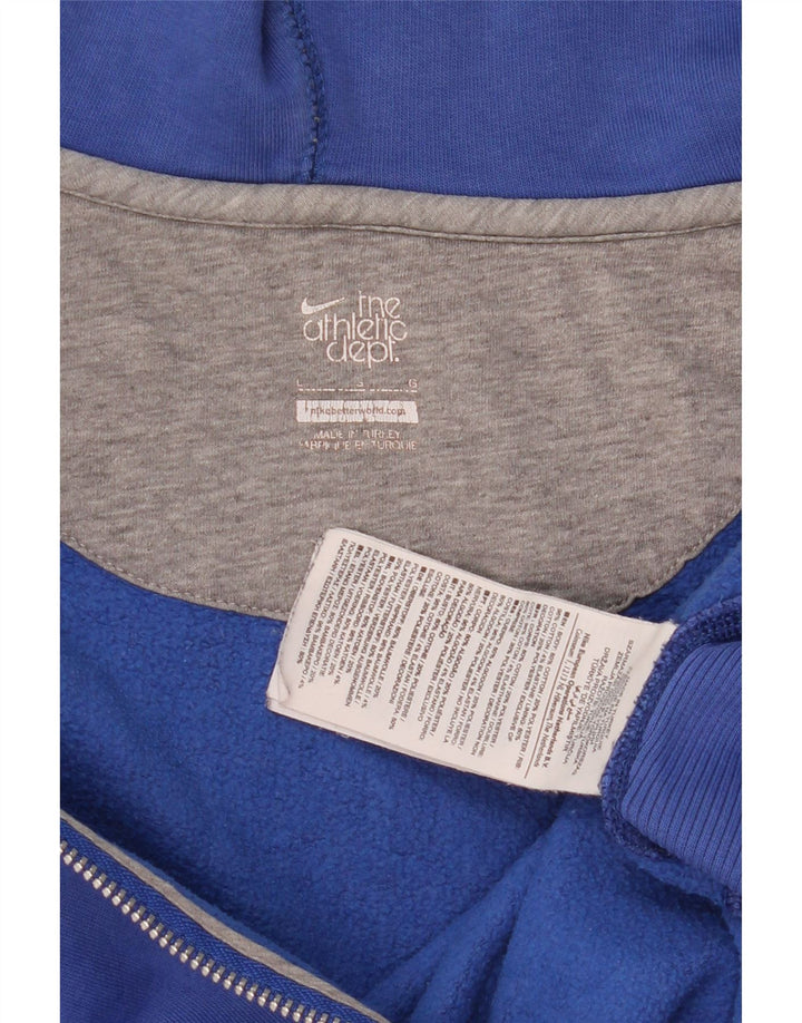 Nike - Sudadera con capucha y cremallera para hombre, talla grande, algodón azul