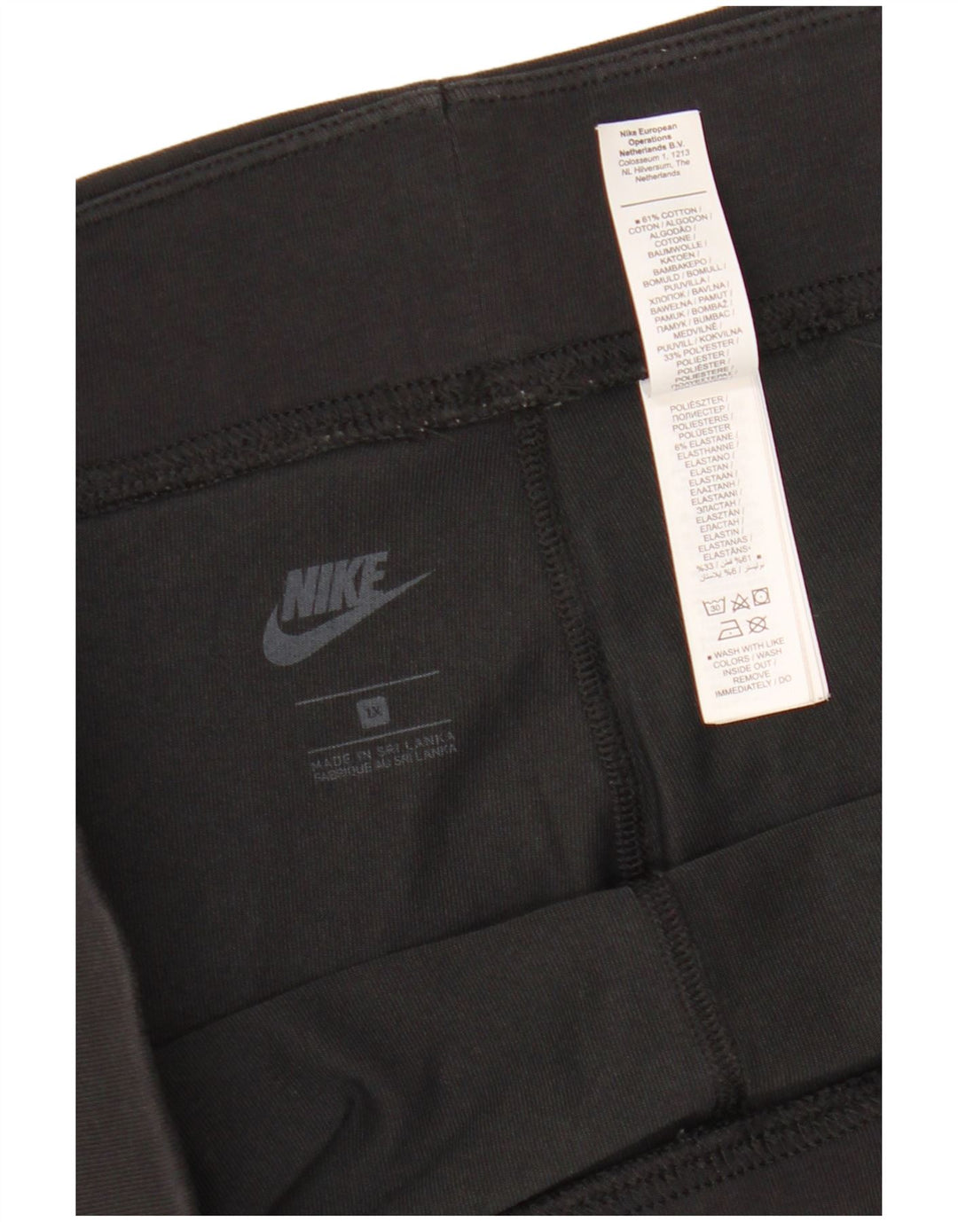 Pantalones cortos deportivos NIKE para mujer ES 40 XL Algodón negro