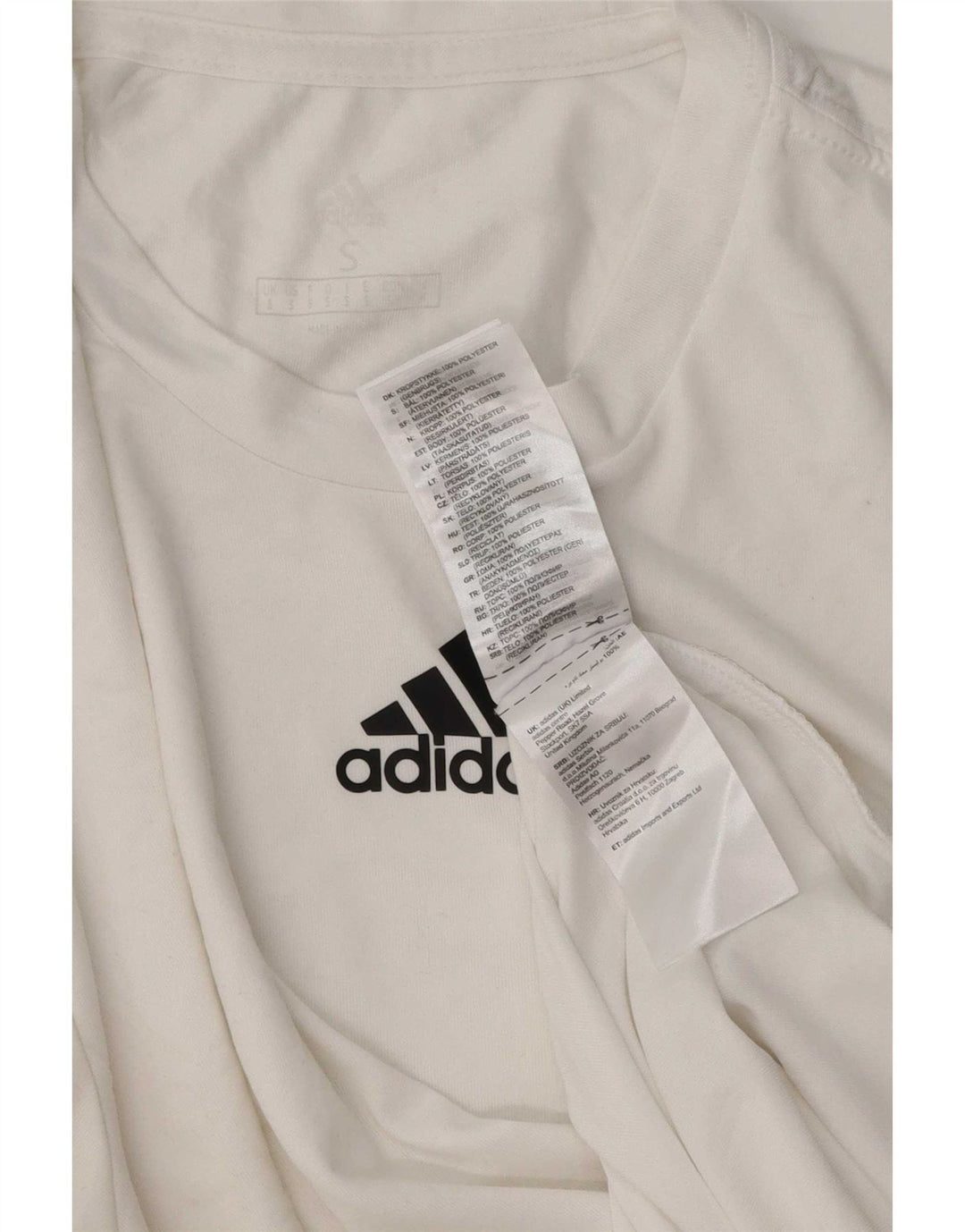Adidas Hombre Aeroready Camiseta Top Pequeño Blanco Poliéster