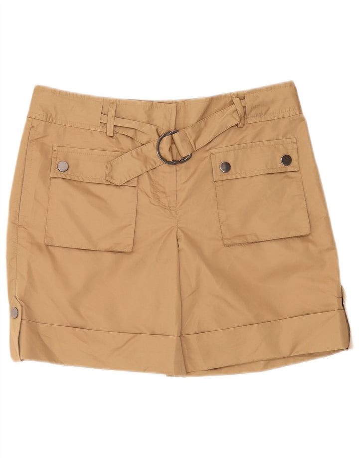 Massimo Dutti Shorts Cargo Mujer EU 40 Medium W30 Beige Poliéster
