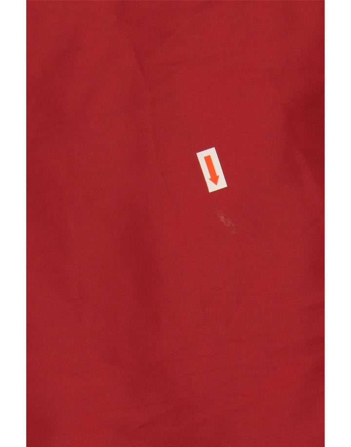 JACK & JONES Chaqueta cortavientos con capucha para hombre UK 38 Medium Red Colourblock