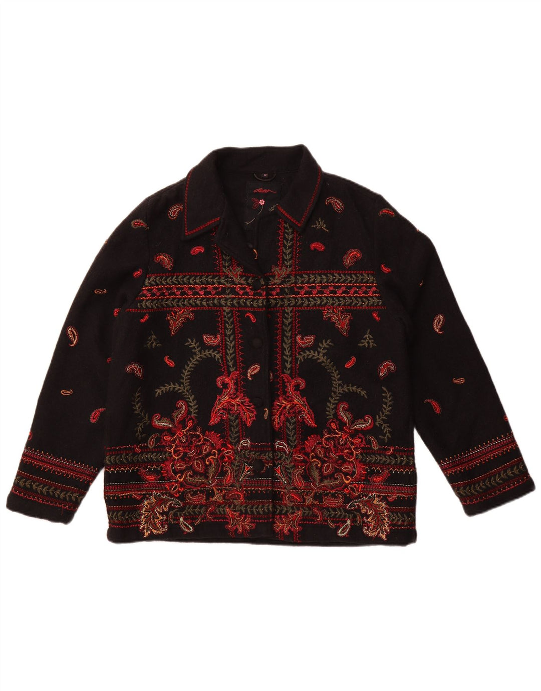 Dash - Chaqueta bomber para mujer, talla 40, talla grande, lana de cachemira negra