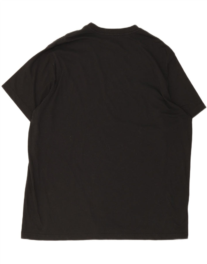 EDDIE BAUER Mens T-Shirt Top 2XL Black Cotton Vintage Eddie Bauer and Second-Hand Eddie Bauer from Messina Hembry 