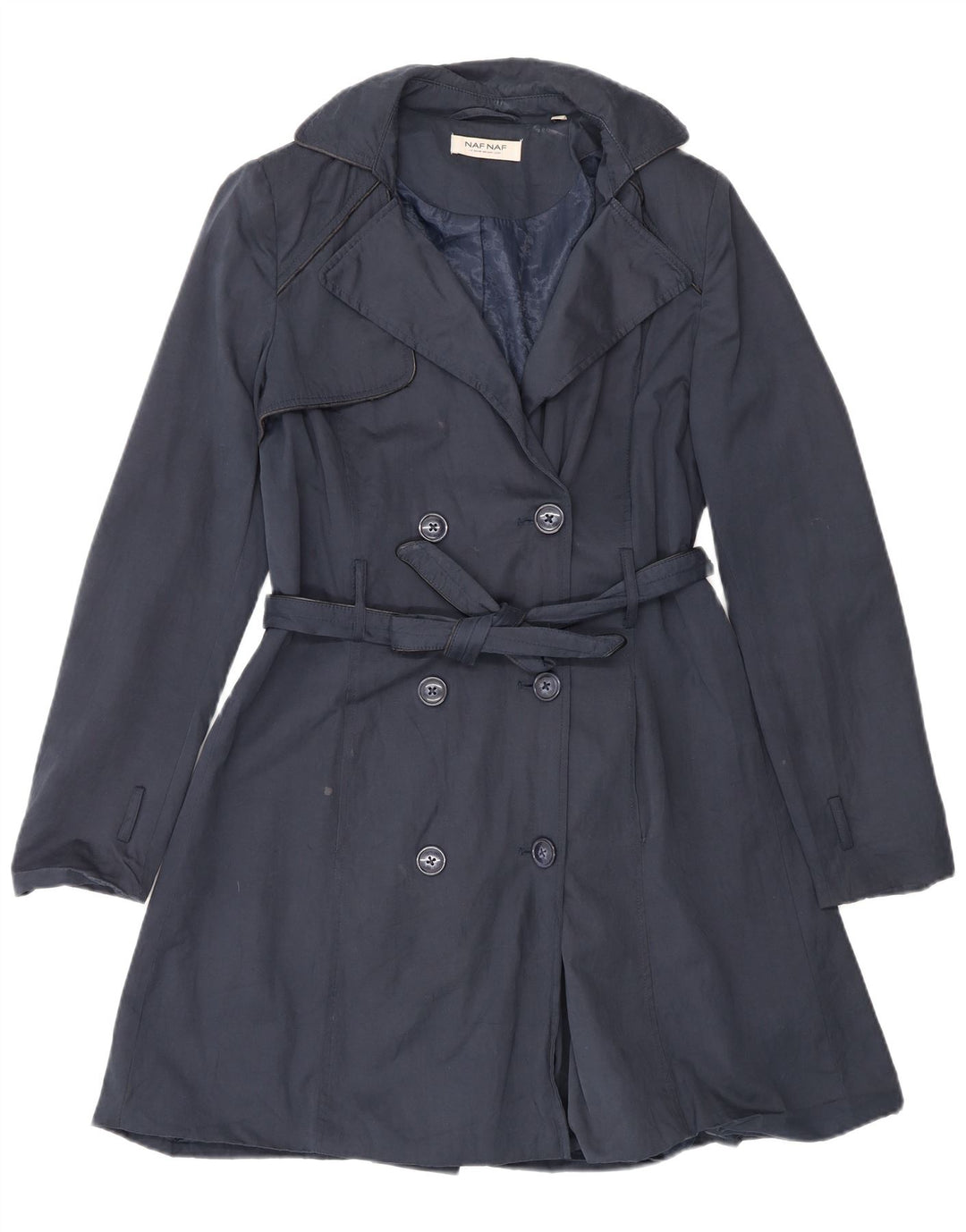 Gabardina Mujer Naf Naf IT 48 XL Azul Marino Algodón