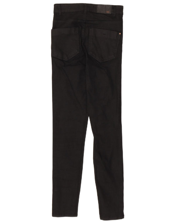 Zara Vaqueros Pitillo Mujer EU 36 XS W26 L26 Algodón Negro