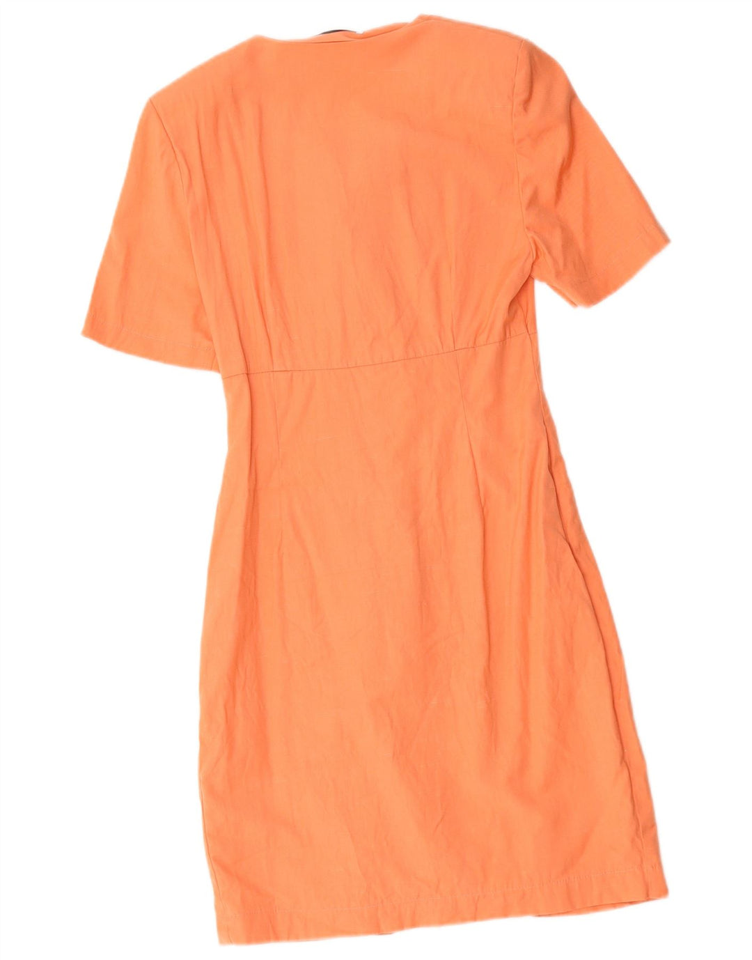 Vintage mujer vaina vestido Reino Unido 10 pequeño naranja