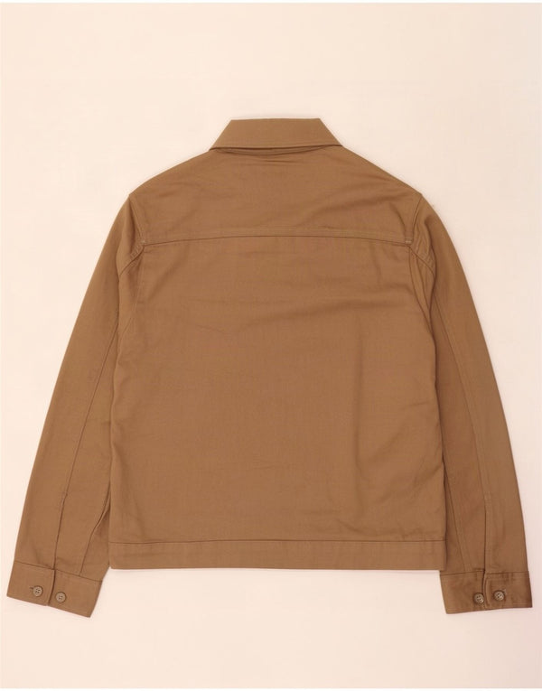 Zara Mens Utility Jacket UK 40 Grande Algodón Beige
