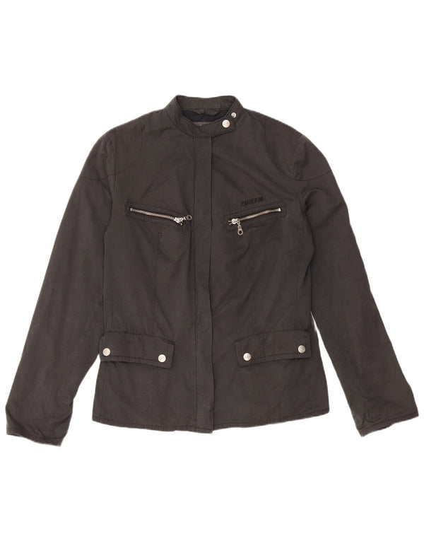 Brema Chaqueta Racer para Mujer UK 8 Small Poliéster Negro