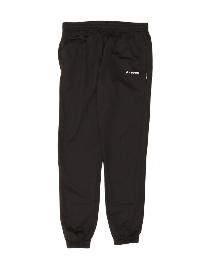 LOTTO Mens Tracksuit Trousers Joggers Large Black Polyester Vintage Lotto and Second-Hand Lotto from Messina Hembry 