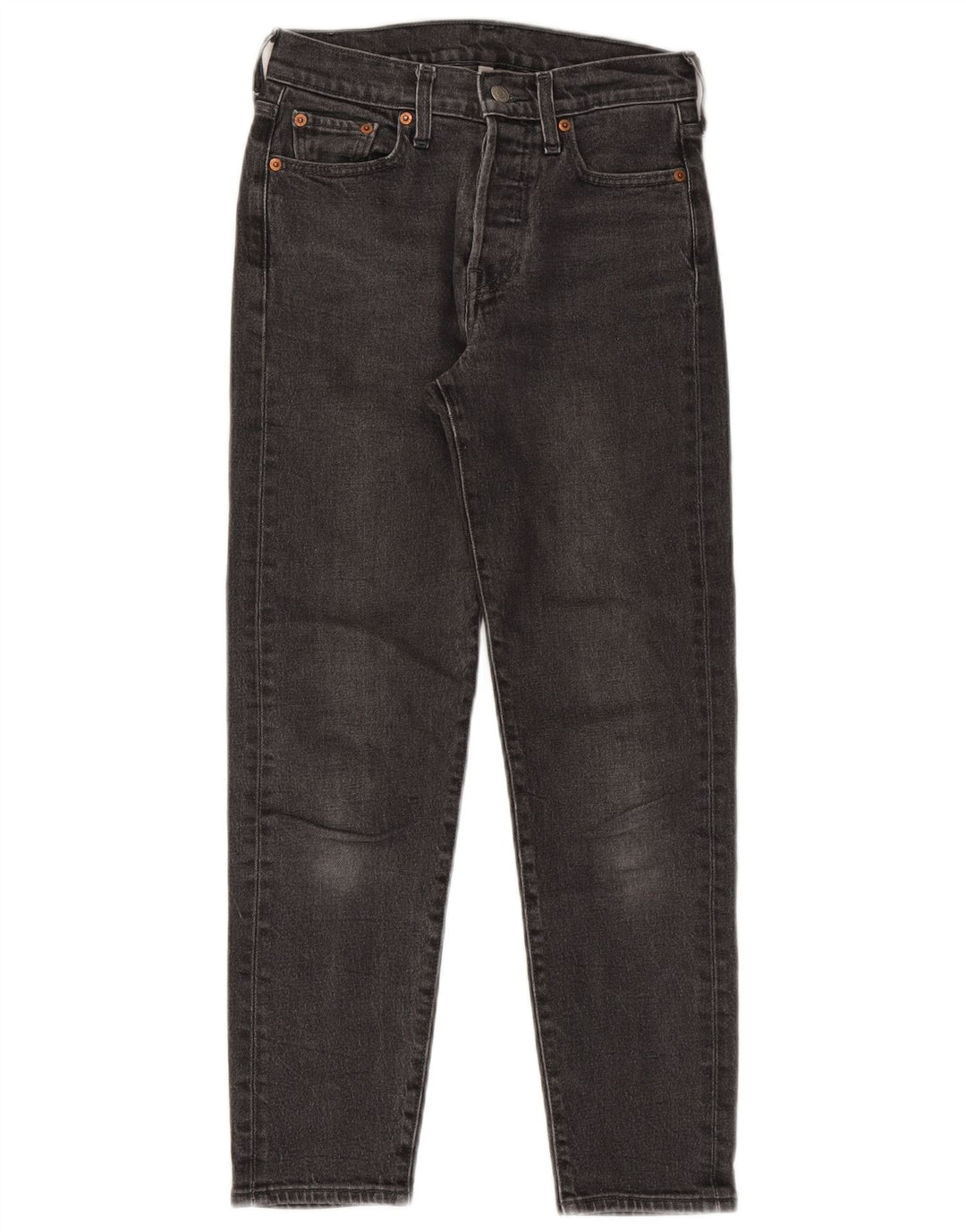Levi's Vaqueros Tapered Para Mujer W26 L26 Algodón Negro