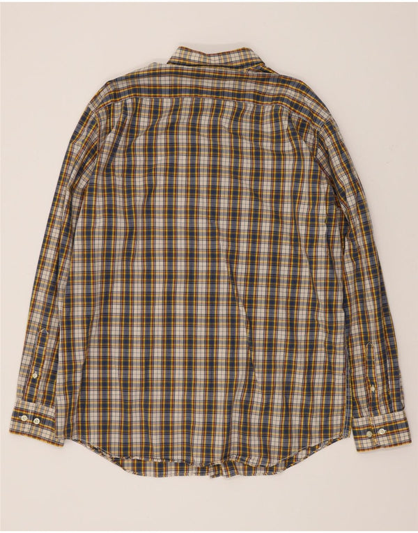 Camisa Nautica Hombre Grande Cuadros Multicolor Algodón