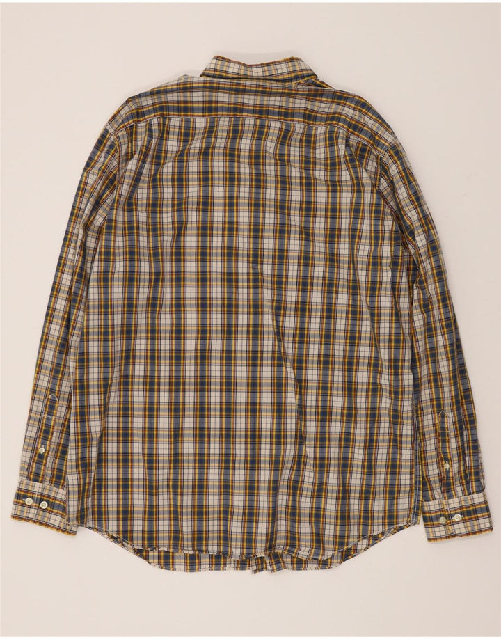 Camisa Nautica Hombre Grande Cuadros Multicolor Algodón