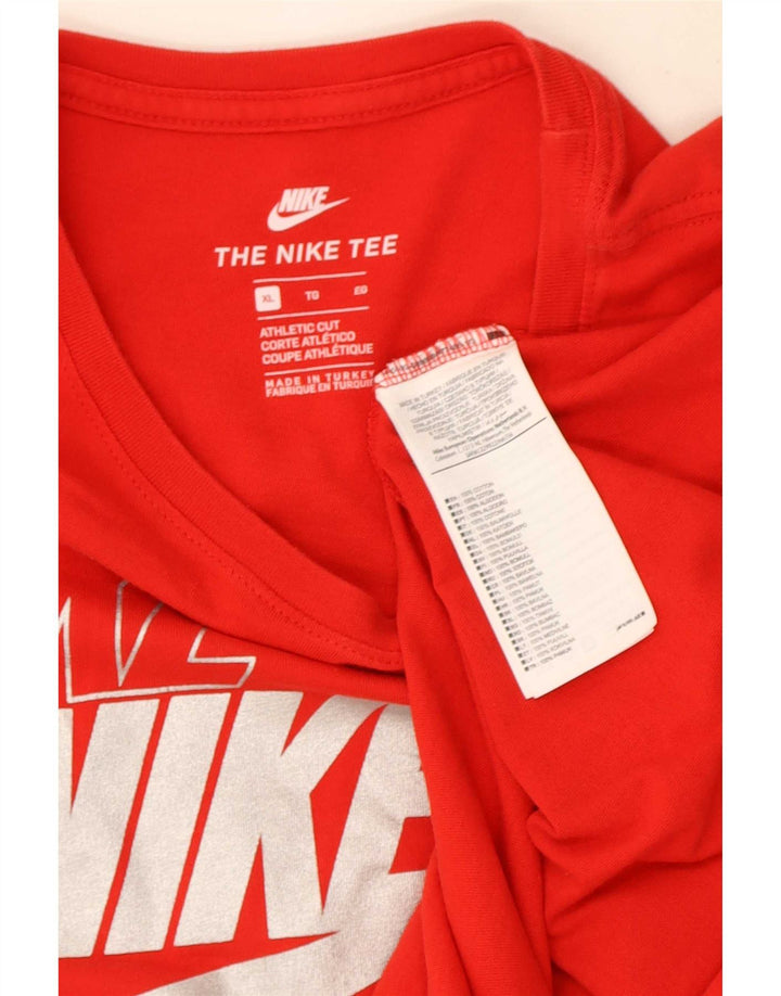 Nike Camiseta gráfica para hombre Top XL Algodón rojo