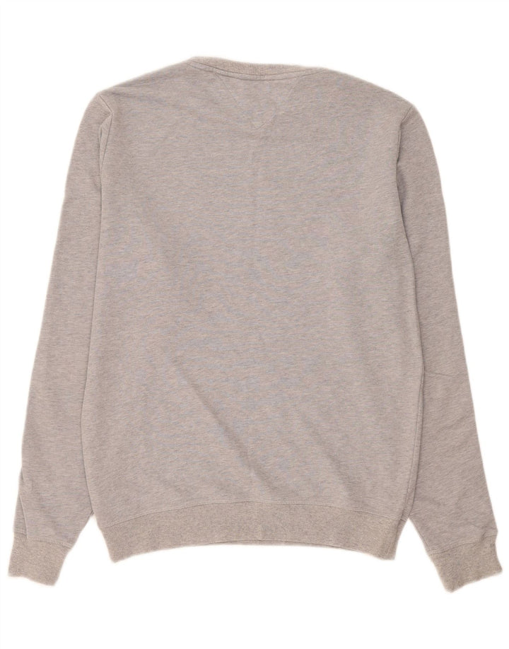 Tommy Hilfiger Sudadera con gráfico y diseño color block en gris medio para hombre