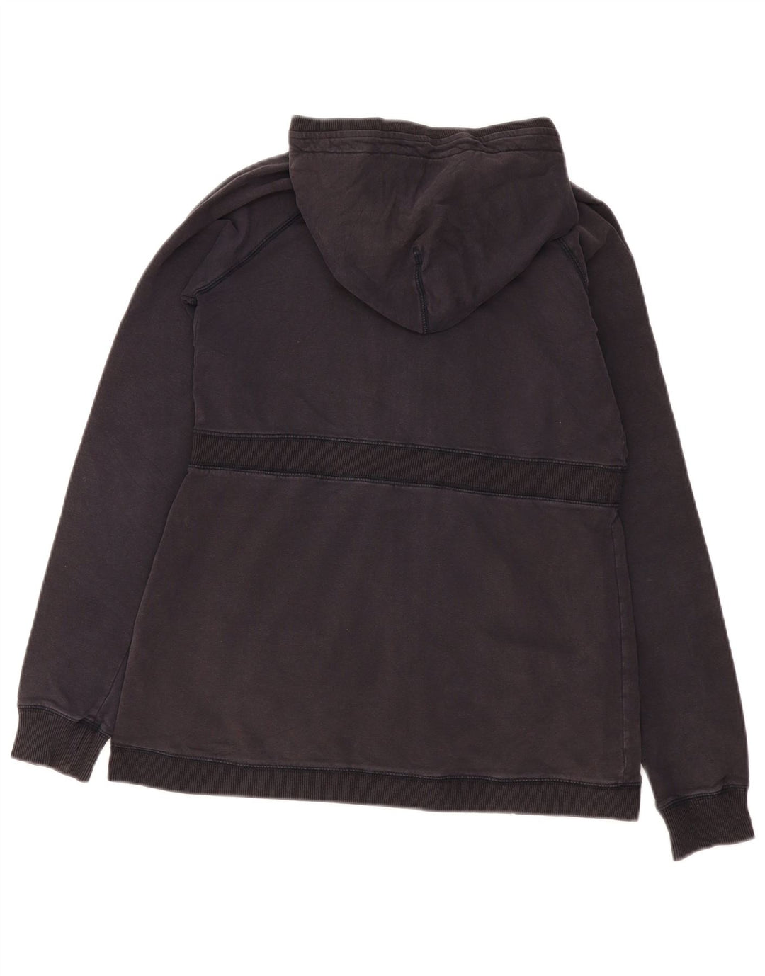Woolrich Suéter con capucha y cremallera para mujer Reino Unido 12 Mediano Algodón negro