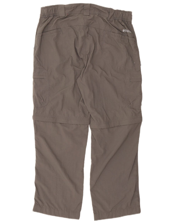 MOUNTAIN WAREHOUSE Womens Straight Cargo Trousers UK 16 Large W32 L28 Grey