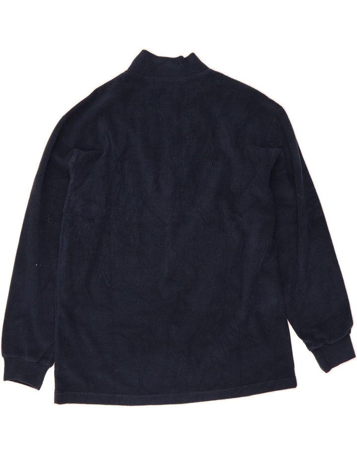 FILA Mens Zip Neck Fleece Jumper IT 54 XL Navy Blue Polyester Vintage Fila and Second-Hand Fila from Messina Hembry 