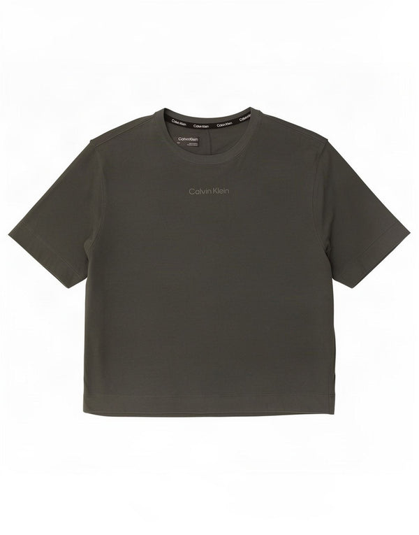 Calvin Klein Camiseta para mujer Top UK 14 Algodón gris medio