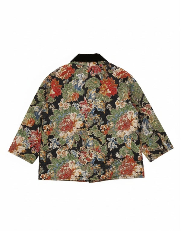 Damart Chaqueta Acolchada Mujer EU 46/48 XL Poliéster Floral Multicolor