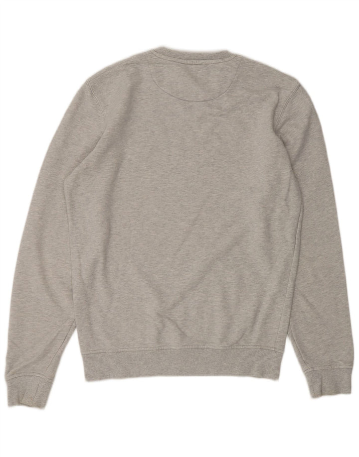 LYLE & SCOTT Sudadera tipo jersey para hombre de algodón moteado gris pequeño
