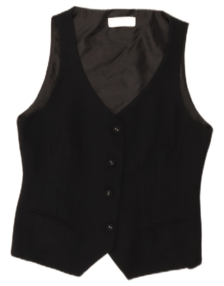 Wallis - Chaleco pequeño para mujer (talla 40), poliéster negro mediano