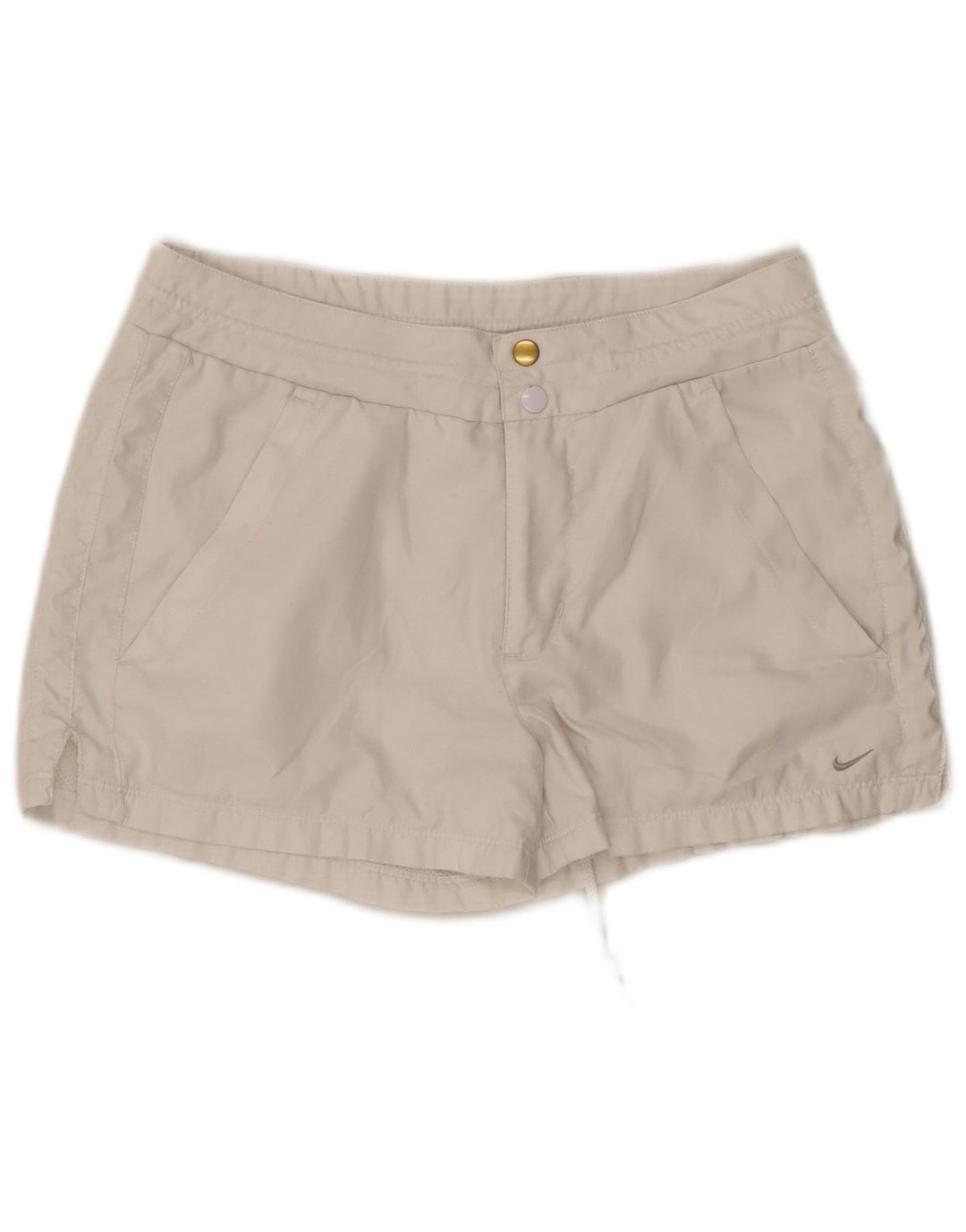 Nike Pantalones cortos chinos para mujer UK 10 Small W27 Blanco