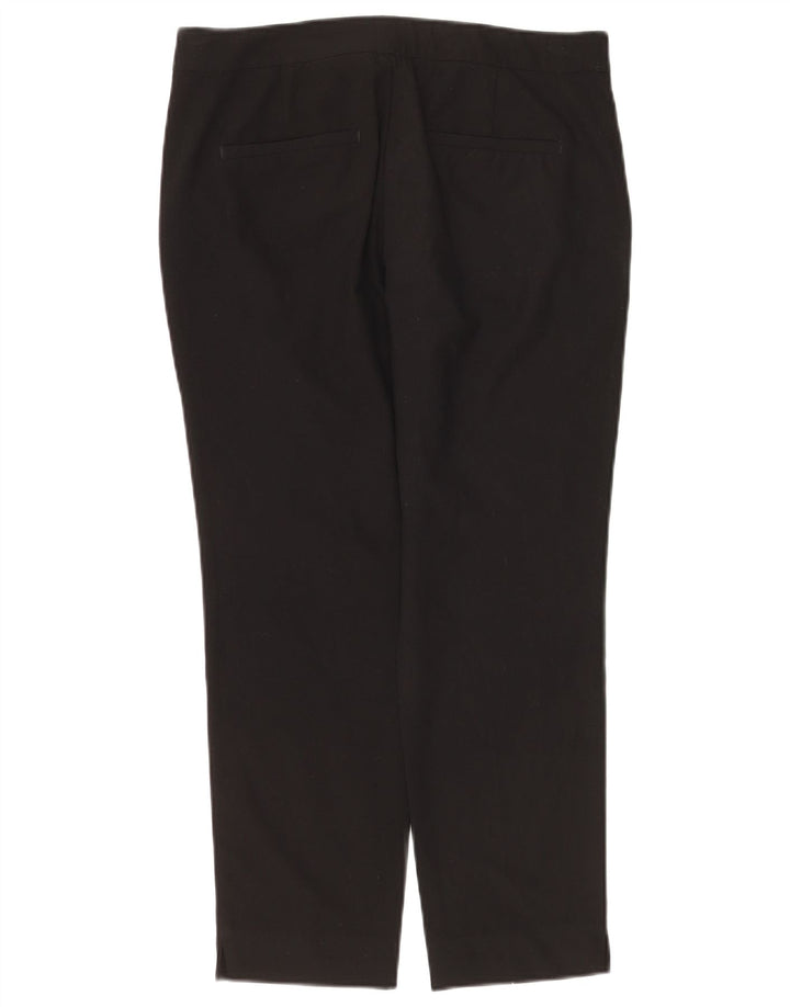 Zara Pantalón chino ajustado para mujer EU 38 Small W28 L26 Poliéster negro