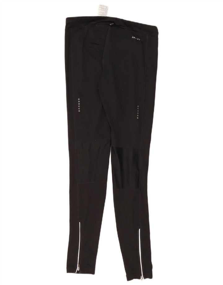NIKE Leggings Dri Fit para mujer UK 40 Mediano Negro Poliéster