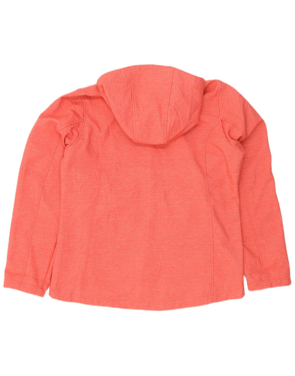 Chaqueta cortavientos con capucha para mujer Coast EU 42 Poliéster moteado rojo grande