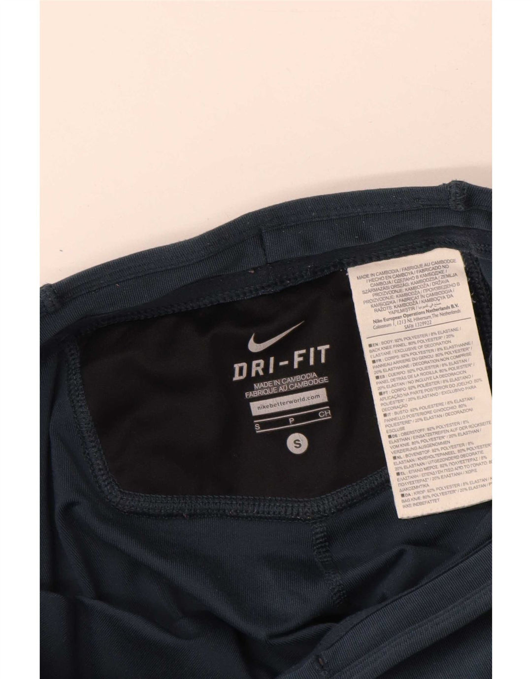 Nike Leggings Dri Fit para mujer UK 8 Small Azul marino Geométrico Poliéster