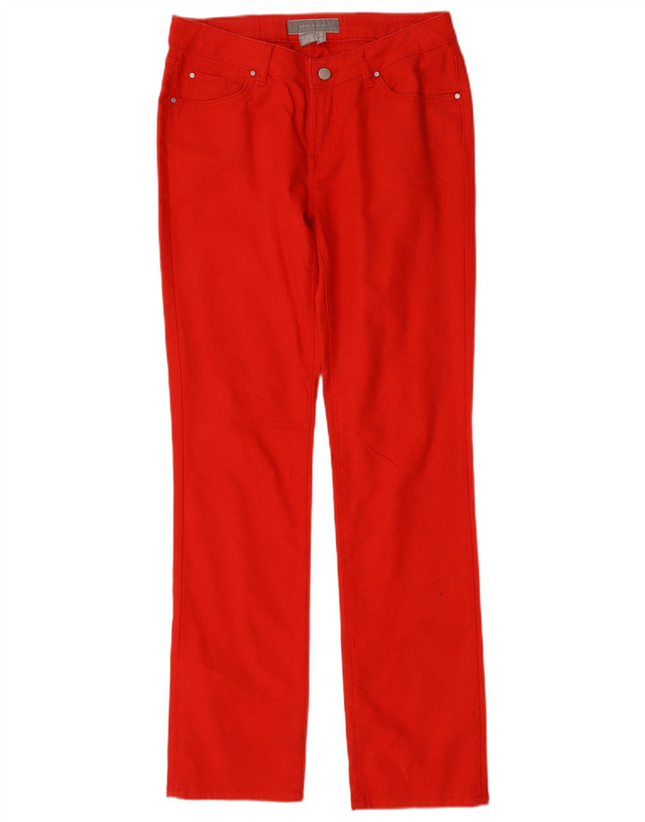 Zara Jeans Rectos Mujer EU 40 Medium W30 L31 Algodón Rojo